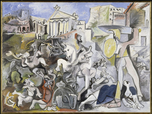 Pablo Picasso, L'Enlèvement des Sabines, Mougins, 1962  © Succession Picasso 2021 © Centre Pompidou, MNAM-CCI, Dist. RMN-Grand Palais / Christian Bahier / Philippe Migeat