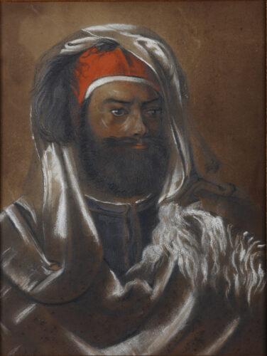 Jean-François Champollion en costume égyptien © Emmanuel Watteau