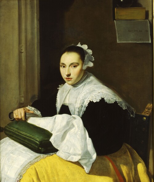 La Couturière, anonyme, 1633 ©Ville de Douai, Musée de la Chartreuse,  Daniel Lefebvre-jpg